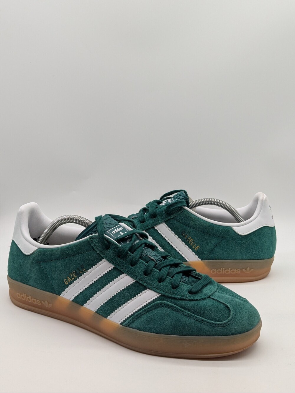 Adidas Gazelle Indoor Suede Mens Size 10 Green Cloud White Gum Sneakers JI2062